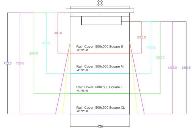 Rain Cover 500x500 Square All